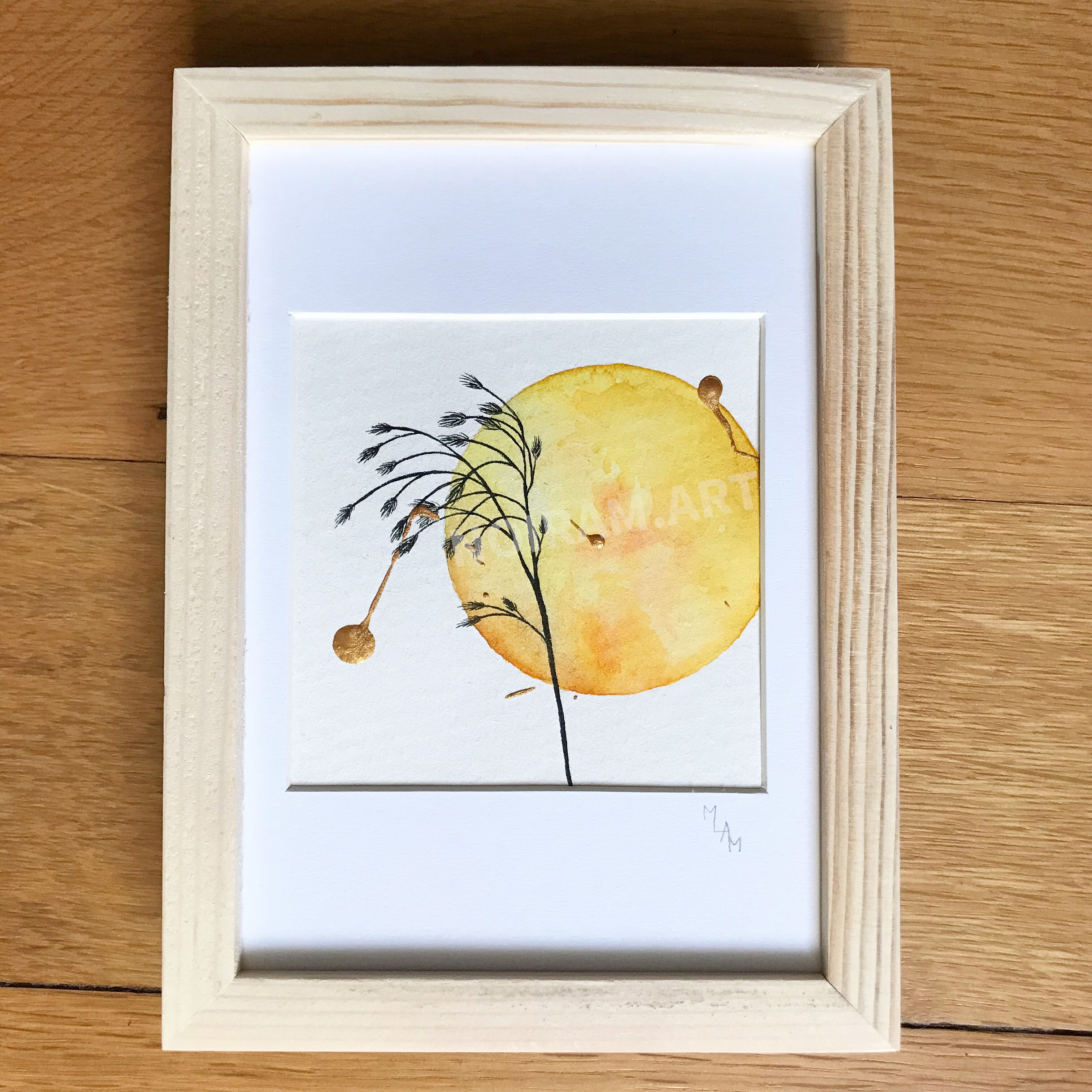 Aquarelle Le secret planète plante mlam noiram marion-lorraine poncet