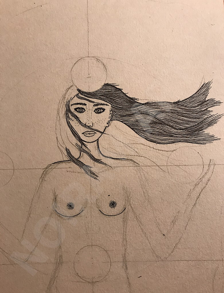 Croquis noiram mlam poncet déesse lunes