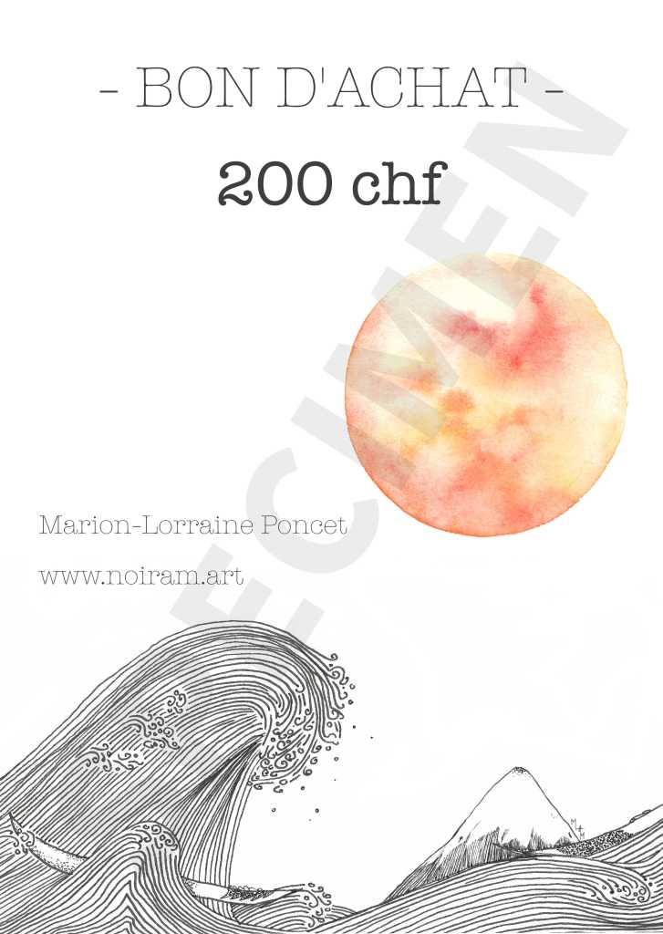 mlam noiram marion-lorraine poncet aquarelle bon d'achat